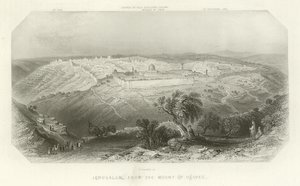 Jerusalem from the Mount of Olives by Edward Paxman Brandard